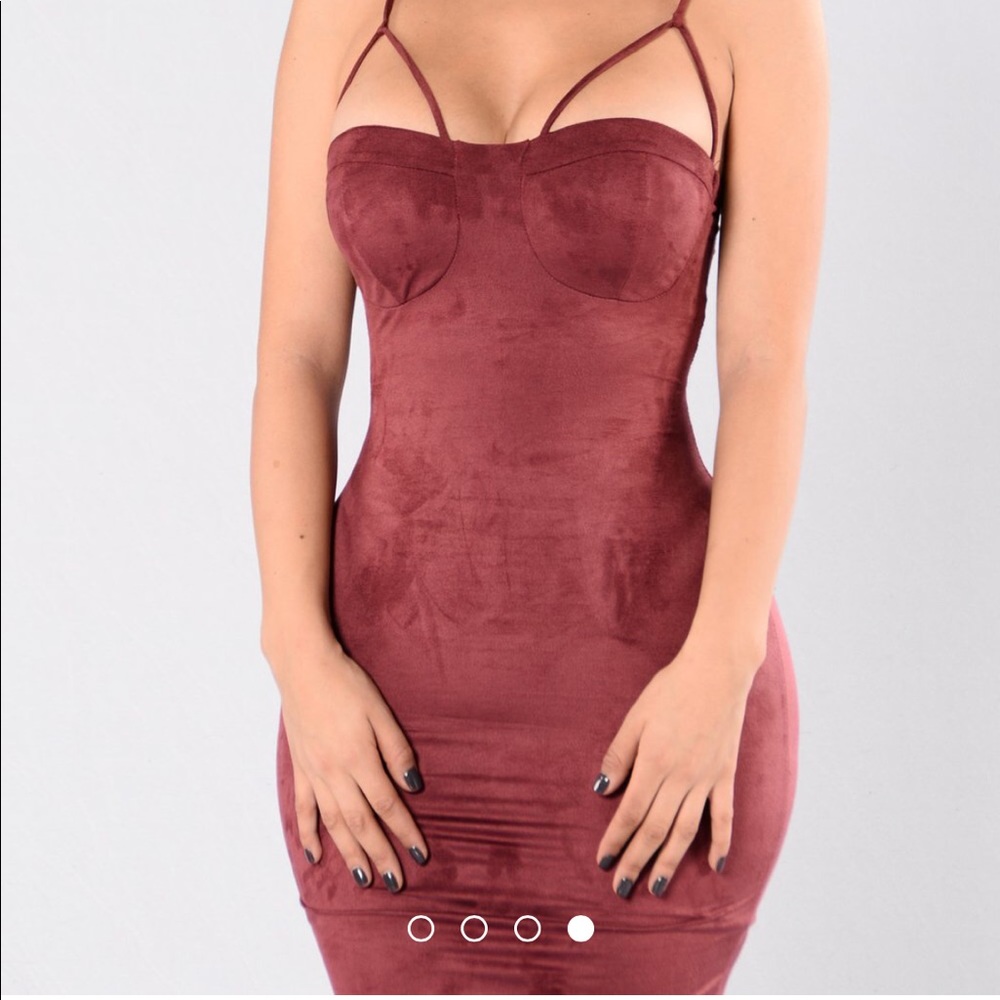 Rich Like Suede / Burgundy - Picture 2 of 3